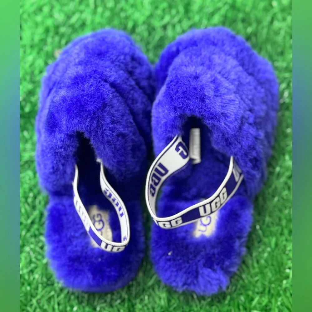 UGG Baby Girls'‎ Fluff Yeah Slide Slipper Size 12